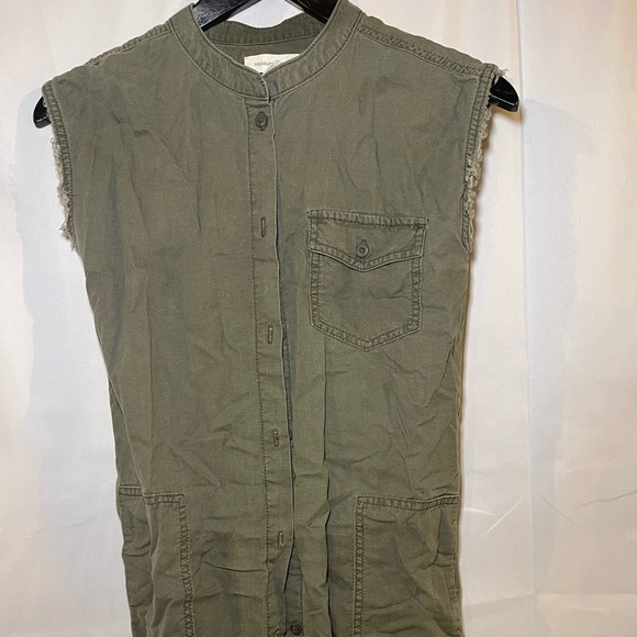 Treasure and Bond Girls Khaki Shirt Dress Size L (10/12) - Picture 2 of 11